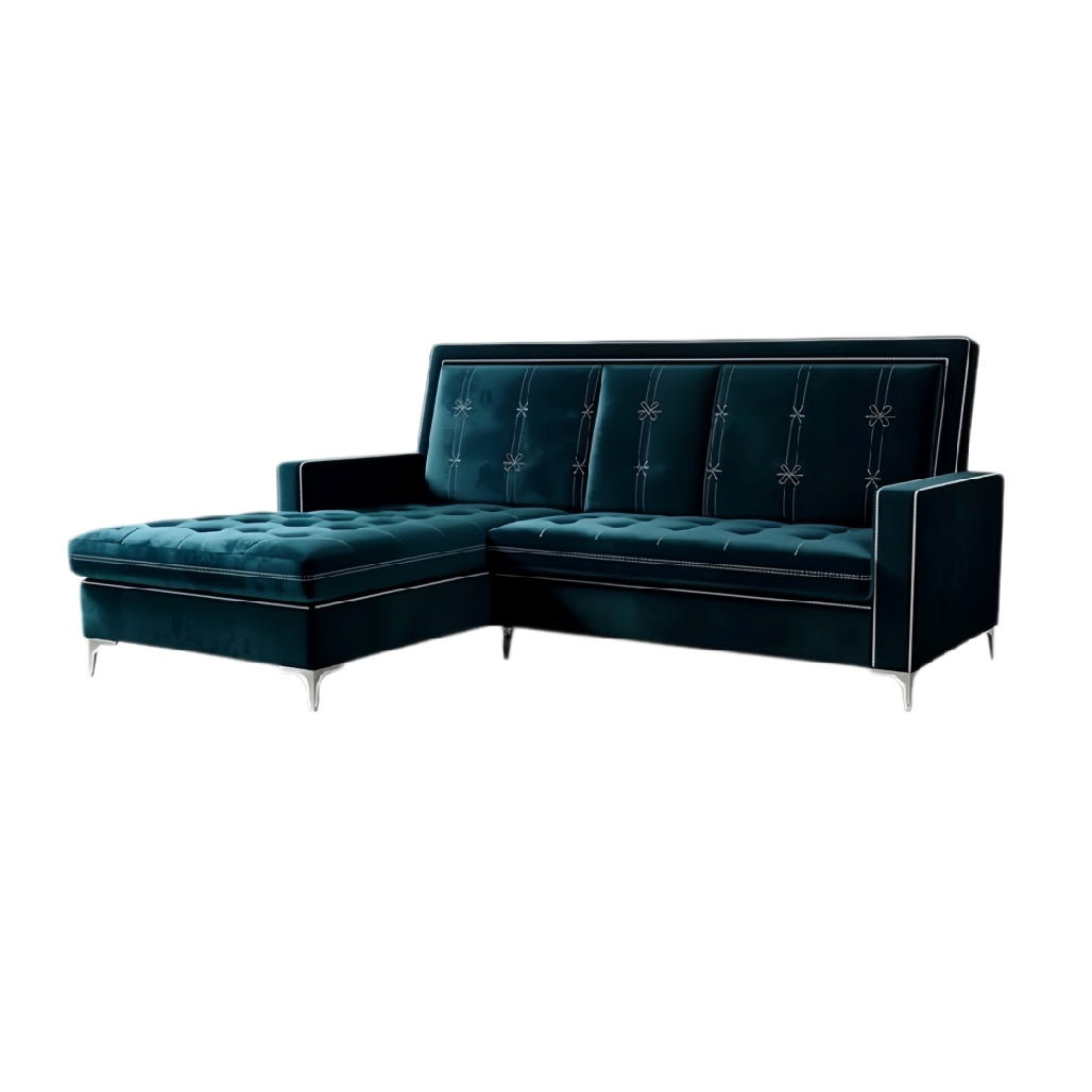 Moderne Eetbank met Stijlvolle Stiksels en Comfortabele Ottomane